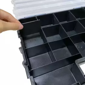 17-COMPARTMENT ANVIL Interlocking Organizer #3