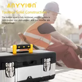 692757992174 ANYYION Tool Box Lockable Storage Steel #2