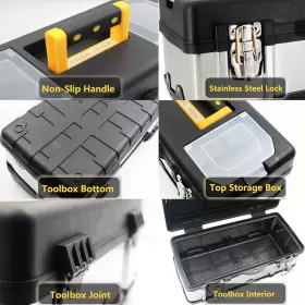 692757992174 ANYYION Tool Box Lockable Storage Steel #3