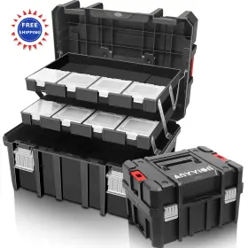 GJC-505E ANYYION Tiers Tool Box Organizer Function Stackable