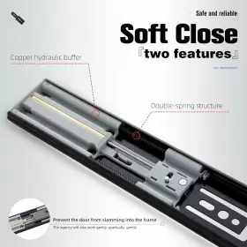 K1245 AOLISHENG Close Drawer Slides Rolled #2
