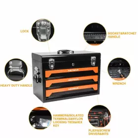 164555148638 ARTMAN Tool Box Set Lockable Cabinet Handle #3