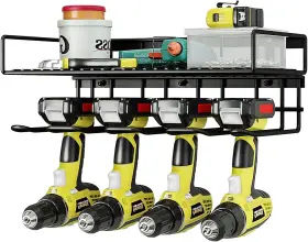 AZZ7520-BLACK AZERPIAN Tool Organizer Power Wall Mount Drill