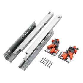 BEOU-22-6 BETESY HARDWARE Undermount Close Drawer Slides Zinc