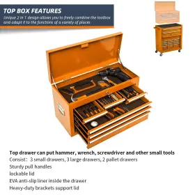 616985563685 BIG LIGHTING DEALS High Tool Chest Rolling Box #3