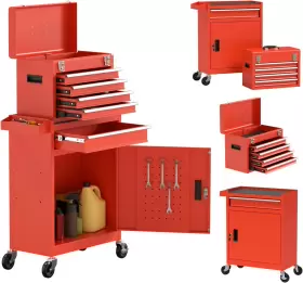 696582772406 BIG LIGHTING DEALS Rolling Tool Chest Box Wheels