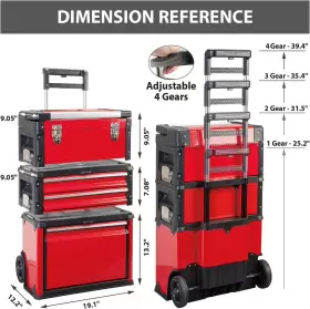 TRJF-C305ABD BIG RED Torin Garage Workshop Organizer Steel #2