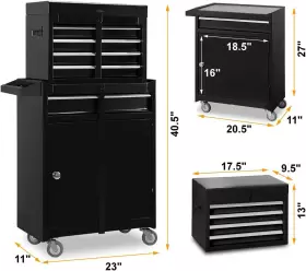696233548244 BIG RED Combination Rolling Storage Drawers #2