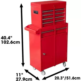 ATBT0193R-RED BIG RED Modular Tool Box Storage Steel Drawers #3