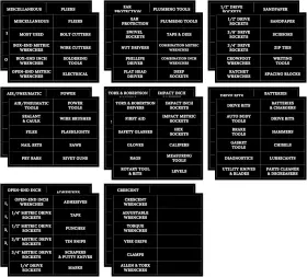 313057529579 BLIRIK Toolbox Stickers Tool Chest Label Adhe