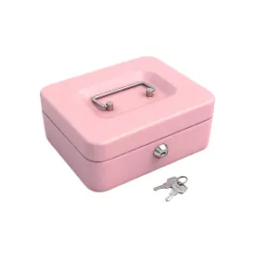 CB002-PK-M BOKE YOUNG Cash Box Tray Safe Lock Pink