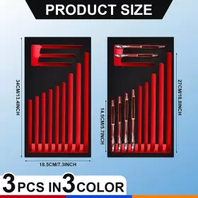 445025968936 BOKON Foam Wrench Organizer Ratcheting Tool Tray #2