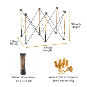 878258009027 BORA Centipede Tall Folding Workstand Strap #2