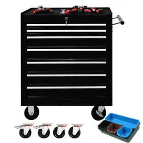 967688114969 BOUPOWER Drawer Tool Chest Wheels Locking Box