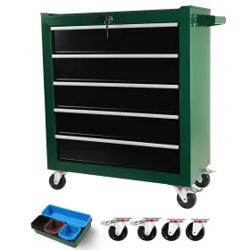 X-1239-ALL BOUPOWER Tool Chest Drawers Rolling Wheels