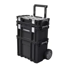 313033815832 HUSKY Rolling Tool Box Wheels Organizer Storage