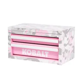 55234 KOBALT Mini Drawer Steel Tool Box Pink Camo