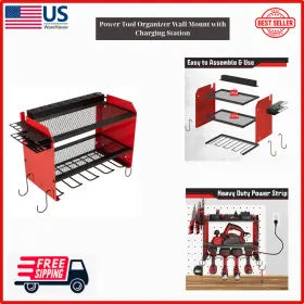 75-TS2010 STALWART Power Tool Organizer Wall Mount Charging