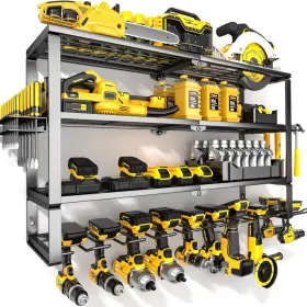 PTO4ET POWER Tool Organizer Wall Mount Cordless Drill Storage