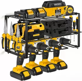 KE1004 BRIGHT Power Tool Storage Organizer Rack Wall Drill