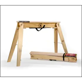 313109995963 BURRO BRAND Wooden Folding Sawhorse Stand Wood