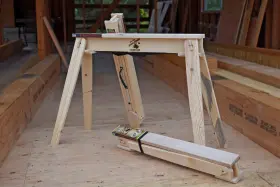 721339521683 BURROBRAND Folding Wood Sawhorses