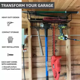680660107501 C2M Floating Tool Shelf Wall Garage Organizer #3