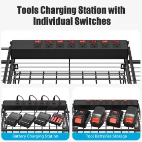 313042843857 CCCEI Power Tools Organizers Wall Mount Battery #2