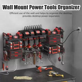 313042843857 CCCEI Power Tools Organizers Wall Mount Battery #3