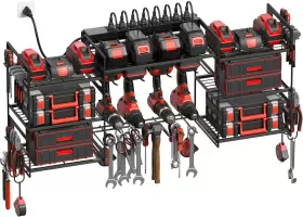 313042843857 CCCEI Power Tools Organizers Wall Mount Battery