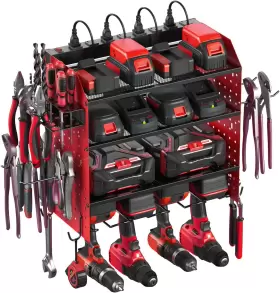 689994480588 CCCEI Modular Pegboard Rack Power Tool Organizer
