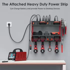 696565864128 CCCEI Modular Power Tool Organizer Wall Mount #3
