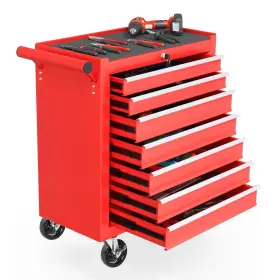 7-DRAWER CHICFURNIT Tool Chest Rolling Storage Cabinet Wheels