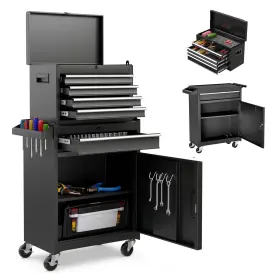 5-DRAWER CHICFURNIT Tool Chest Rolling Storage Cabinet