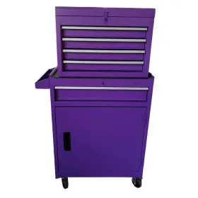 HCST12683 COSTWAY Tool Chest Cabinet Sliding Drawers Rolling