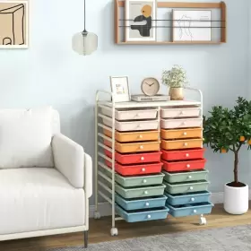 HW56501GW COSTWAY Drawers Storage Organizer Mobile Rolling #2
