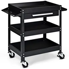 T286BK-PTA25067 COSTWAY Tool Rolling Box Organizer Drawer