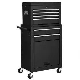 T996BK-PTA24873 COSTWAY Rolling Tool Box Cabinet Storage