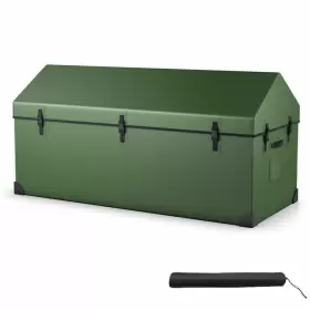 TA10045GN COSTWAY Waterproof Garden Tool Storage Box Window #2