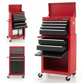 TL35294GA COSTWAY Chest Tool File Lockable Steel Cabinet Top
