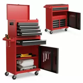 TL35688GA COSTWAY Chest Sliding Lockable Drawer Rolling Tools #2