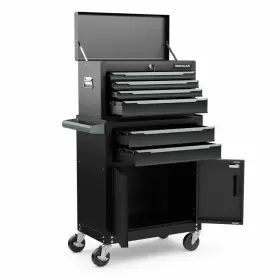 TL35742BK COSTWAY Drawer Lockable Rolling Garage Tool Storage #2