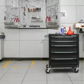 TL35744BK COSTWAY Garage Tool Storage Cabinet Hole Central #3