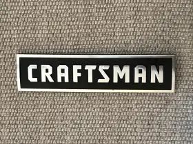 1006379 CRAFTSMAN Toolbox Emblem Mechanics Plumber Electrical