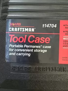 14704 CRAFTSMAN Sears Permanex Tool Storage #3