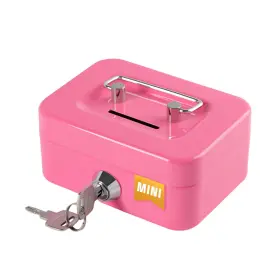 DC0033 CRINWAKI Cash Box Lock Cute Coin Slot Mini Pink