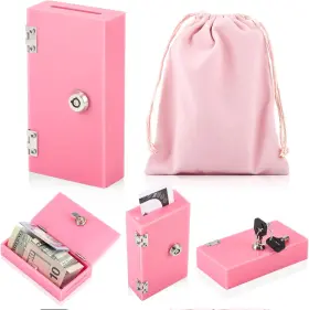 KAO1455 CROBLISSFUL Acrylic Box Gambler Winners Bank Safe