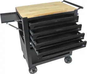 313103841877 CUISINSMART Tool Chest Drawers Box Wheels Wit