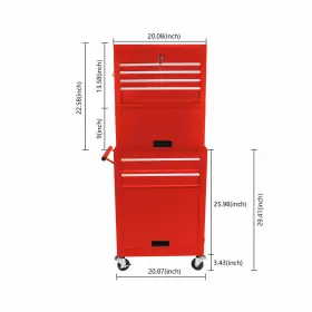 955604539620 CUISINSMART Tool Chest Drawers Box Wheels #2