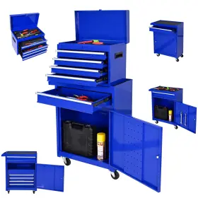 967724579226 CUISINSMART Tool Chest Drawers Wheels Rolling